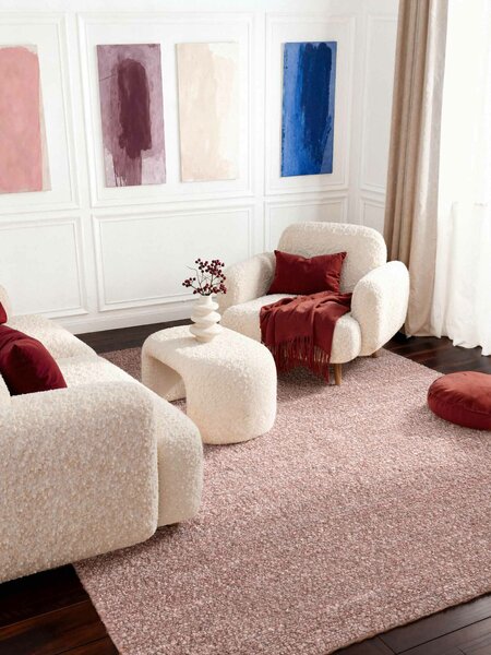 Ted Baker, Kusový koberec Ted Baker Notting Hill 106350 Pink, 120x170, ružová, obývacia izba