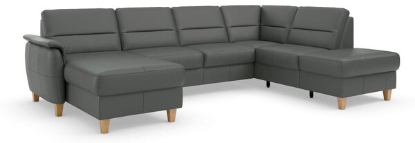 SEDACIA SÚPRAVA, koža, antracitová Sit & More - Sedačky, Online Only