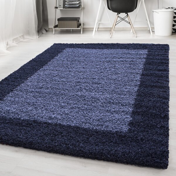 Ayyildiz , Kusový koberec Life Shaggy 1503 navy, 200x290, modrá, obývacia izba