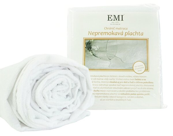 Nepremokavá plachta s gumičkou po rohoch EMI, Detská plachta 70x140