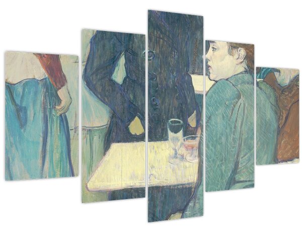 Obraz - Henri de Toulouse-Lautrec, A Corner of the Moulin de la Galette, reprodukcia (150x105 cm)