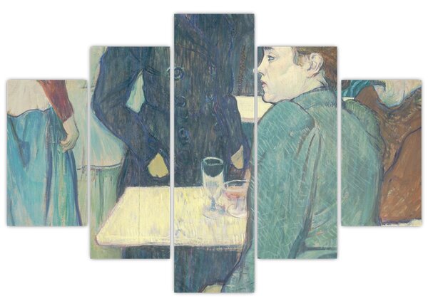 Obraz - Henri de Toulouse-Lautrec, A Corner of the Moulin de la Galette, reprodukcia (150x105 cm)