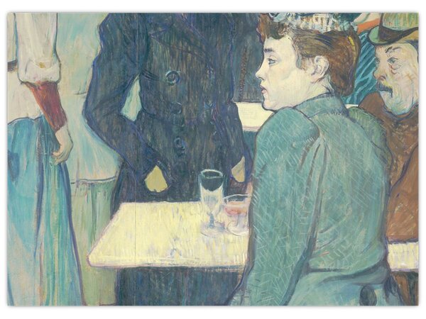 Obraz - Henri de Toulouse-Lautrec, A Corner of the Moulin de la Galette, reprodukcia (70x50 cm)