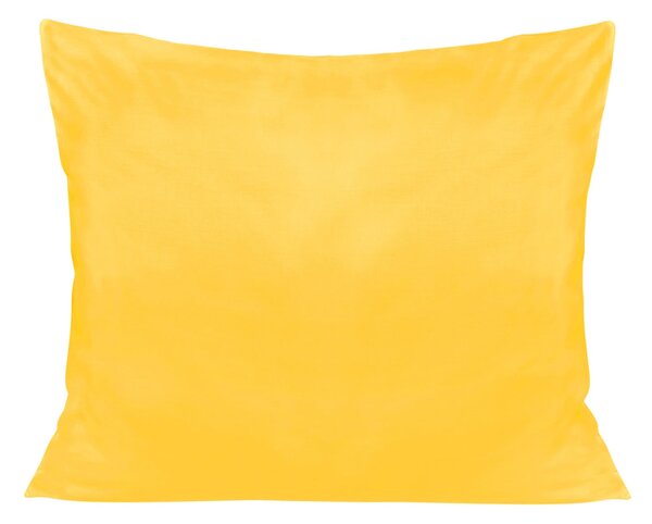 SATÉNOVÁ OBLIEČKA NA VANKÚŠ 50X80 CM ŽLTÁ