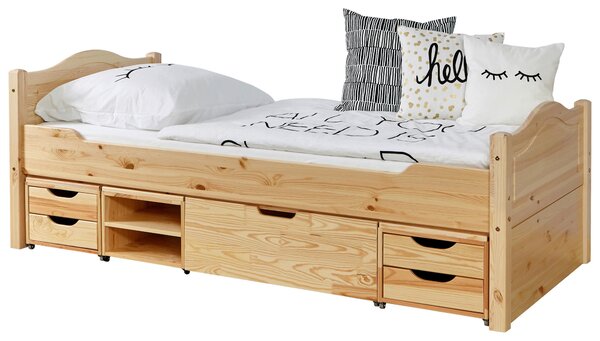 POSTEĽ S ÚLOŽNÝM PRIESTOROM 90/200 cm, MID.YOU - Detské izby, Online Only