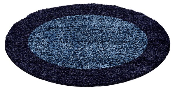 Ayyildiz koberce Kusový koberec Life Shaggy 1503 navy kruh - 120x120 (priemer) kruh cm