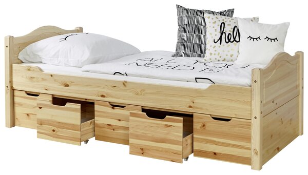 POSTEĽ S ÚLOŽNÝM PRIESTOROM 90/200 cm, MID.YOU - Detské izby, Online Only