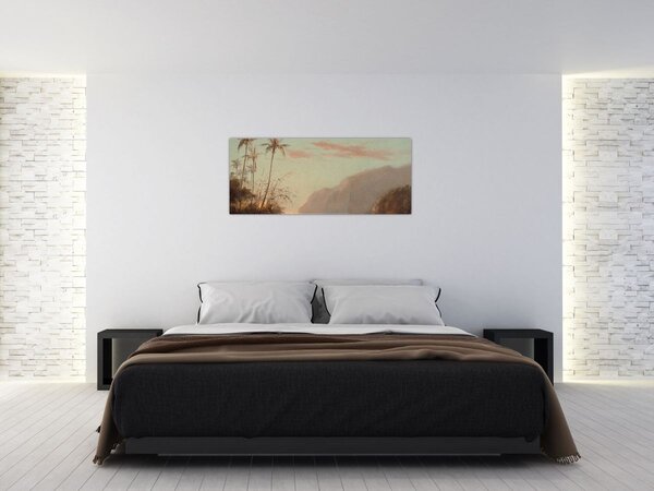 Obraz - Camille Pissarro, A creek in st. Thomas (Virgin Islands), reprodukcia (120x50 cm)