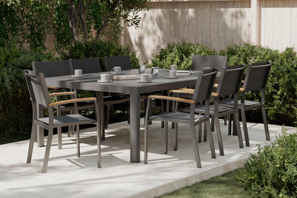 ZÁHRADNÝ STÔL, kov, 142/202/76/142 cm142/202/76/142 cm Ambia Garden - Online Only záhrada, Online Only