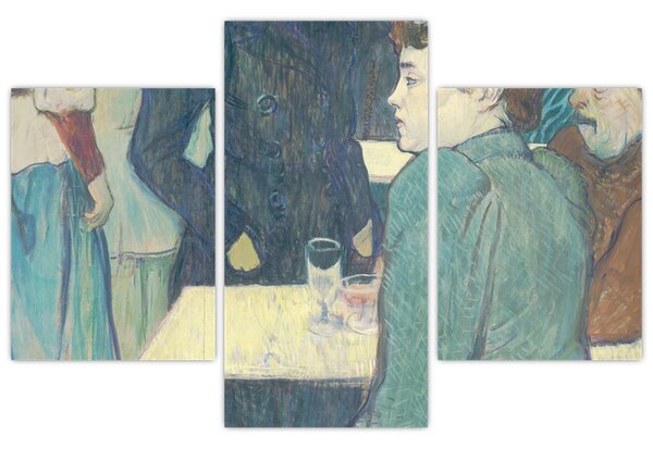 Obraz - Henri de Toulouse-Lautrec, A Corner of the Moulin de la Galette, reprodukcia (90x60 cm)