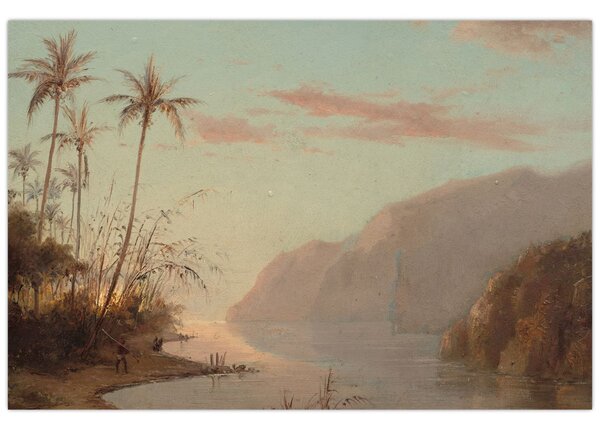 Obraz - Camille Pissarro, A creek in st. Thomas (Virgin Islands), reprodukcia (90x60 cm)