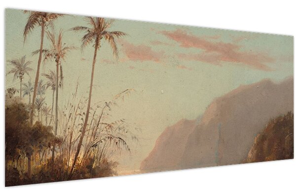 Obraz - Camille Pissarro, A creek in st. Thomas (Virgin Islands), reprodukcia (120x50 cm)