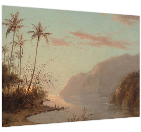 Obraz - Camille Pissarro, A creek in st. Thomas (Virgin Islands), reprodukcia (70x50 cm)