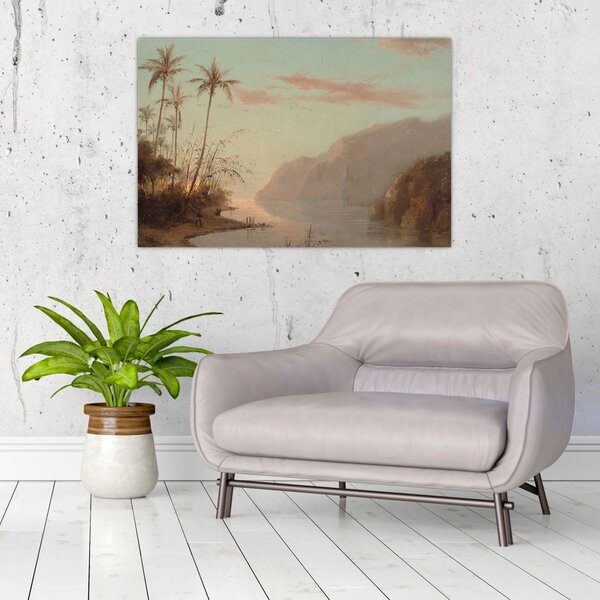 Obraz - Camille Pissarro, A creek in st. Thomas (Virgin Islands), reprodukcia (90x60 cm)