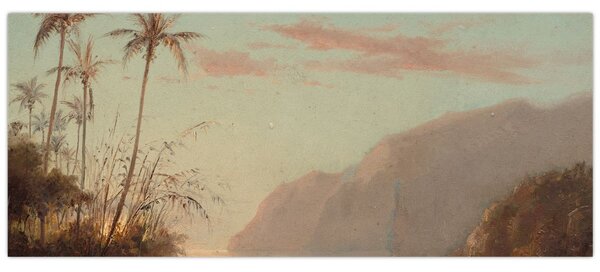 Obraz - Camille Pissarro, A creek in st. Thomas (Virgin Islands), reprodukcia (120x50 cm)