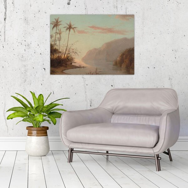 Obraz - Camille Pissarro, A creek in st. Thomas (Virgin Islands), reprodukcia (70x50 cm)