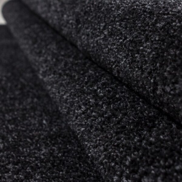 Ayyildiz , Kusový koberec Ata 7000 anthracite kruh, 120x120 (priemer) kruh, šedá, obývacia izba