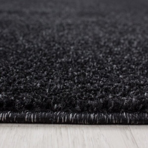 Ayyildiz , Kusový koberec Ata 7000 anthracite kruh, 120x120 (priemer) kruh, šedá, obývacia izba