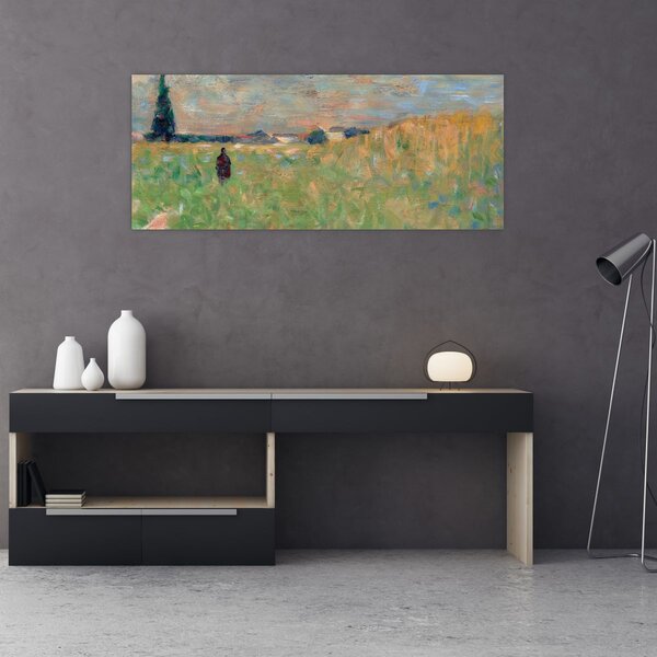 Obraz - Georges Seurat, A Summer Landscape, reprodukcia (120x50 cm)