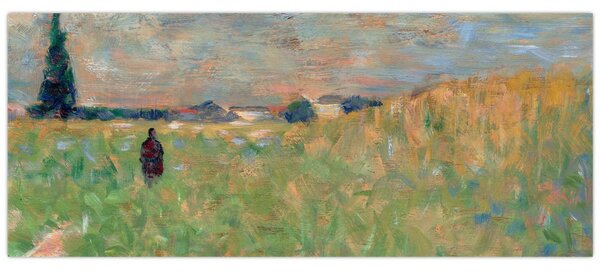 Obraz - Georges Seurat, A Summer Landscape, reprodukcia (120x50 cm)