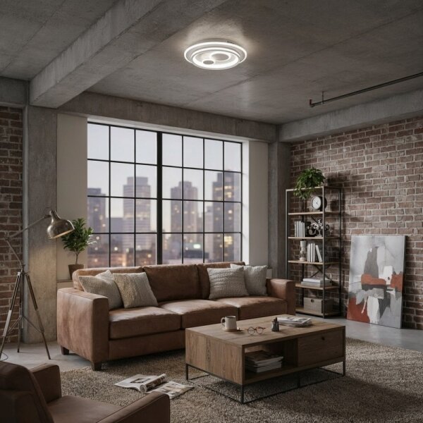 ITALUX CLN-52185B-WH - LED stmievateľné stropné svietidlo PARCO LED/55W/230V pr. 50 cm biela + diaľkové ovládanie