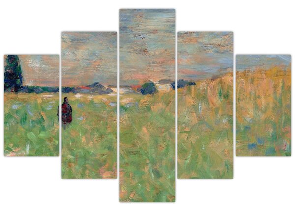 Obraz - Georges Seurat, A Summer Landscape, reprodukcia (150x105 cm)
