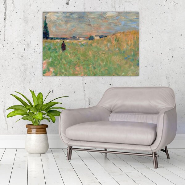 Obraz - Georges Seurat, A Summer Landscape, reprodukcia (90x60 cm)