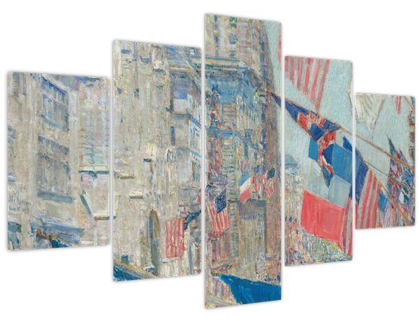 Obraz - Childe Hassam, Allies day, reprodukcia (150x105 cm)
