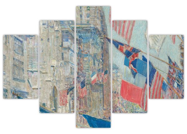 Obraz - Childe Hassam, Allies day, reprodukcia (150x105 cm)