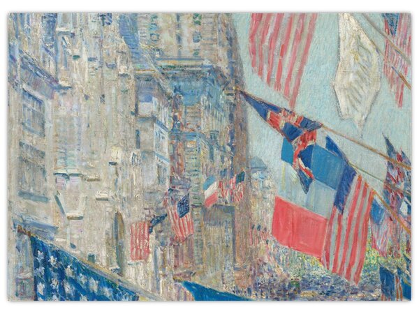 Obraz - Childe Hassam, Allies day, reprodukcia (70x50 cm)