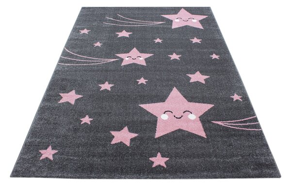 Ayyildiz , Kusový koberec Kids 610 pink, 80x150, ružová, detská izba