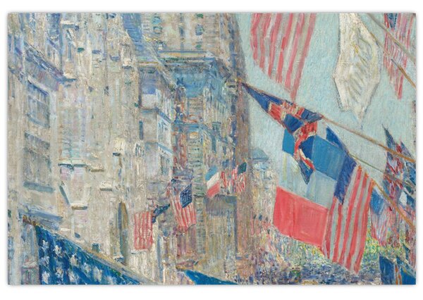 Obraz - Childe Hassam, Allies day, reprodukcia (90x60 cm)