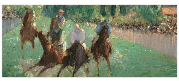 Obraz - Edouard Manet, At the Races, reprodukcia (120x50 cm)