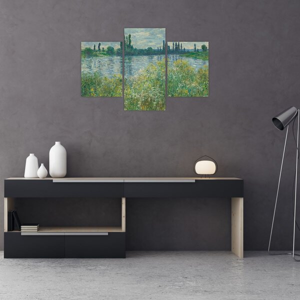 Obraz - Claude Monet, Banks of the Seine, reprodukcia (90x60 cm)