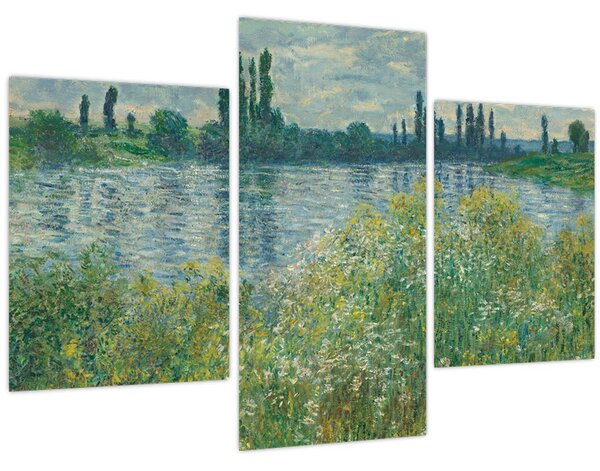 Obraz - Claude Monet, Banks of the Seine, reprodukcia (90x60 cm)