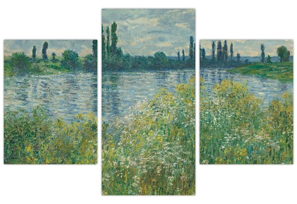 Obraz - Claude Monet, Banks of the Seine, reprodukcia (90x60 cm)