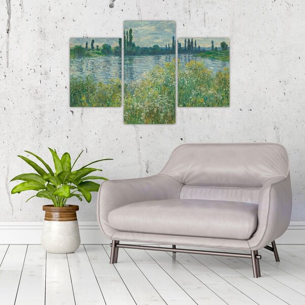 Obraz - Claude Monet, Banks of the Seine, reprodukcia (90x60 cm)
