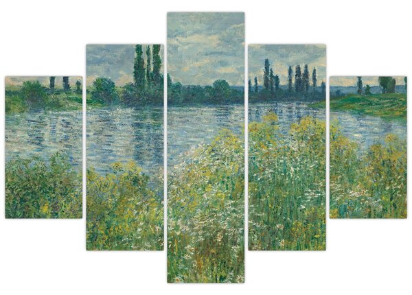Obraz - Claude Monet, Banks of the Seine, reprodukcia (150x105 cm)