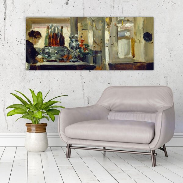 Obraz - Style of Edouard Manet, Bon Bock Cafe, reprodukcia (120x50 cm)