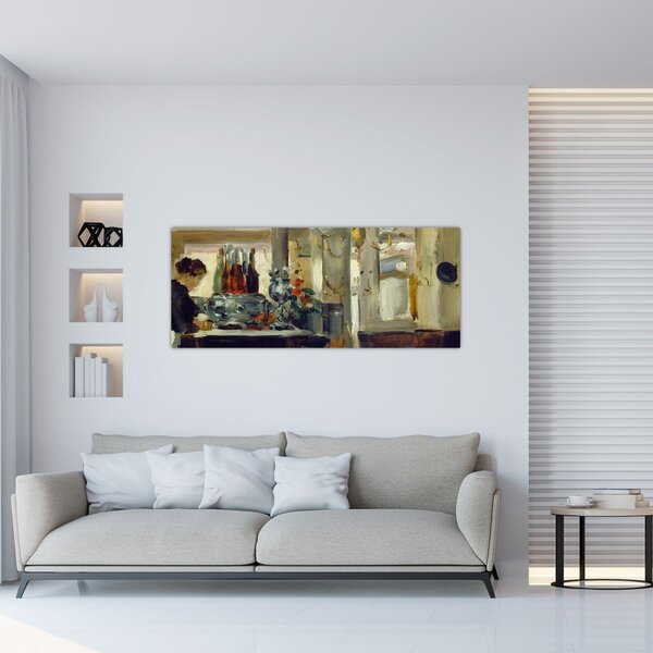 Obraz - Style of Edouard Manet, Bon Bock Cafe, reprodukcia (120x50 cm)
