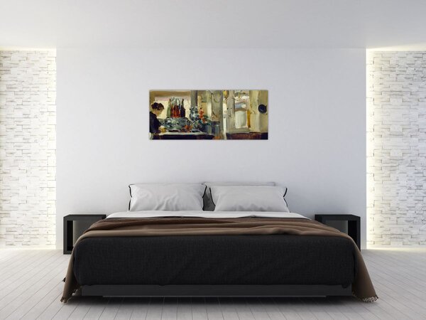 Obraz - Style of Edouard Manet, Bon Bock Cafe, reprodukcia (120x50 cm)