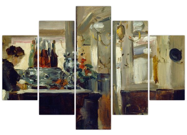 Obraz - Style of Edouard Manet, Bon Bock Cafe, reprodukcia (150x105 cm)