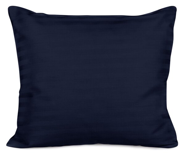 SATÉNOVÁ OBLIEČKA NA VANKÚŠ CIZGILI NAVY BLUE 50X60 CM EXCLUSIVE TMAVOMODRÁ