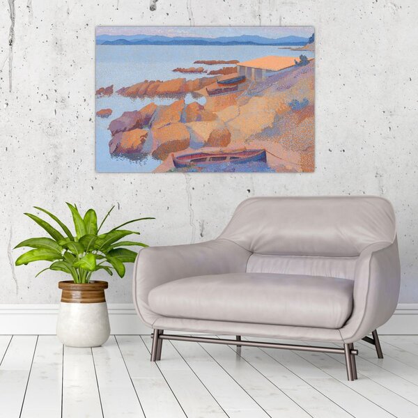 Obraz - Henri Edmond Cross, Calanque des Antibois, reprodukcia (90x60 cm)