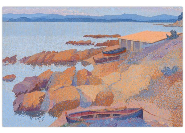 Obraz - Henri Edmond Cross, Calanque des Antibois, reprodukcia (90x60 cm)