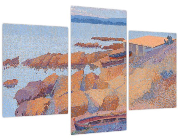 Obraz - Henri Edmond Cross, Calanque des Antibois, reprodukcia (90x60 cm)