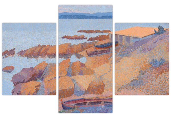 Obraz - Henri Edmond Cross, Calanque des Antibois, reprodukcia (90x60 cm)