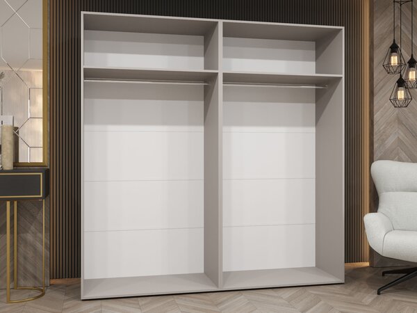 Šatníková skriňa Pianos 1 200x202x52 - orech warmia / kašmír
