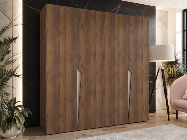 Šatníková skriňa Pianos 1 200x202x52 - orech warmia / kašmír