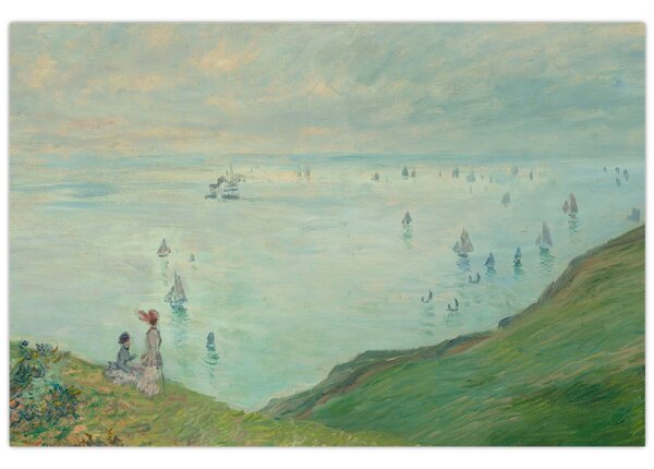Obraz - Henri Fantin-Latour, Cliffs at Pourville, reprodukcia (90x60 cm)